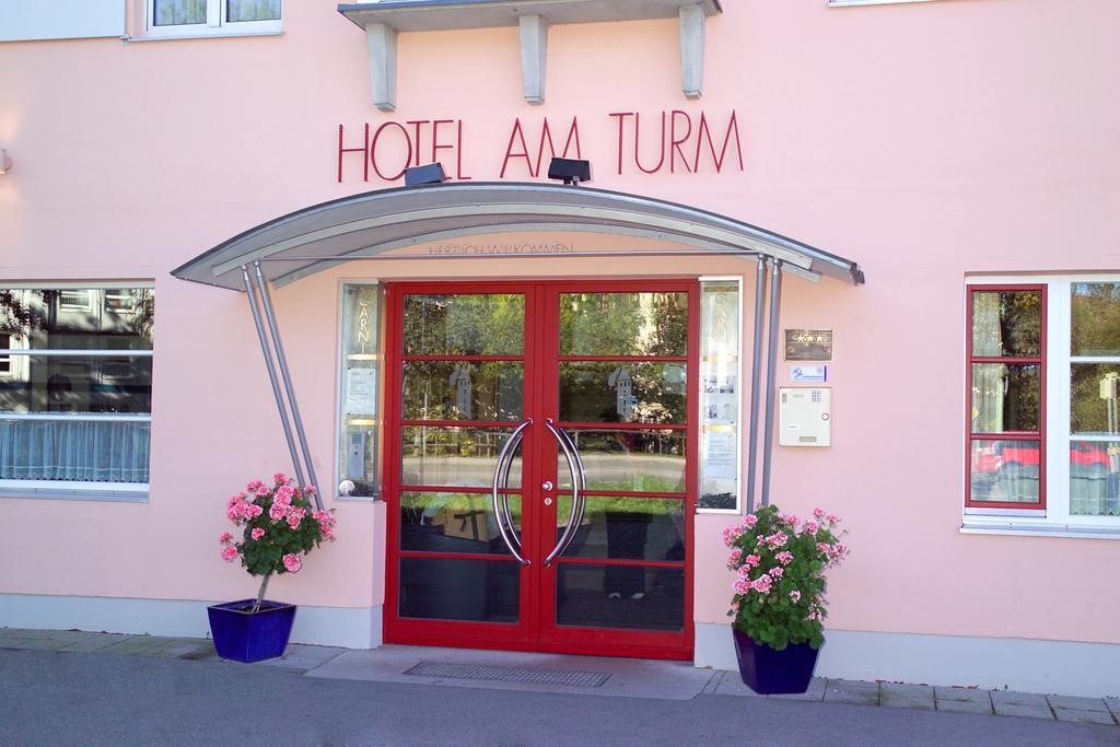 Hotel Am Turm كاوفبويرن المظهر الخارجي الصورة